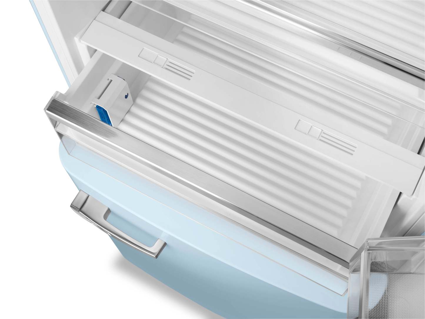 Smeg 18 Cu. Fort. Réfrigérateur Smeg rétro de 18 pi3 à congélateur inférieur - FAB38URPB