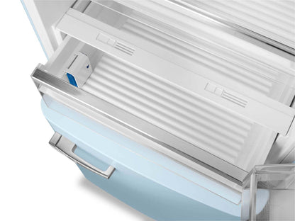 Smeg 18 Cu. Fort. Réfrigérateur Smeg rétro de 18 pi3 à congélateur inférieur - FAB38URPB