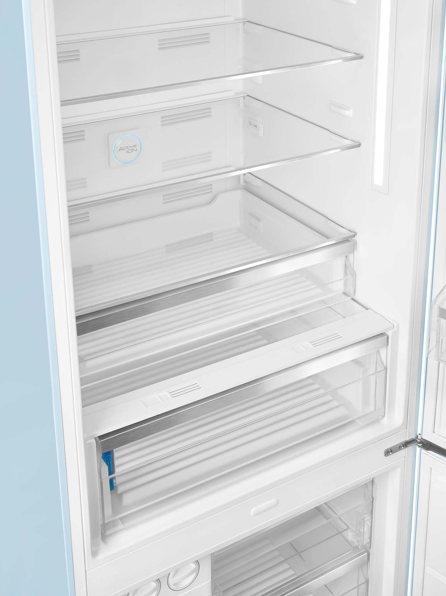 Smeg 18 Cu. Fort. Réfrigérateur Smeg rétro de 18 pi3 à congélateur inférieur - FAB38URPB