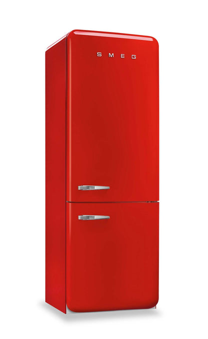 Smeg 18 Cu. Fort. Réfrigérateur Smeg rétro de 18 pi3 à congélateur inférieur - FAB38URRD