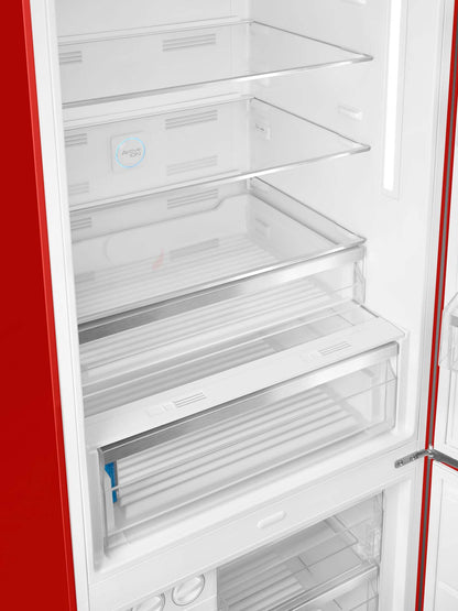 Smeg 18 Cu. Fort. Réfrigérateur Smeg rétro de 18 pi3 à congélateur inférieur - FAB38URRD