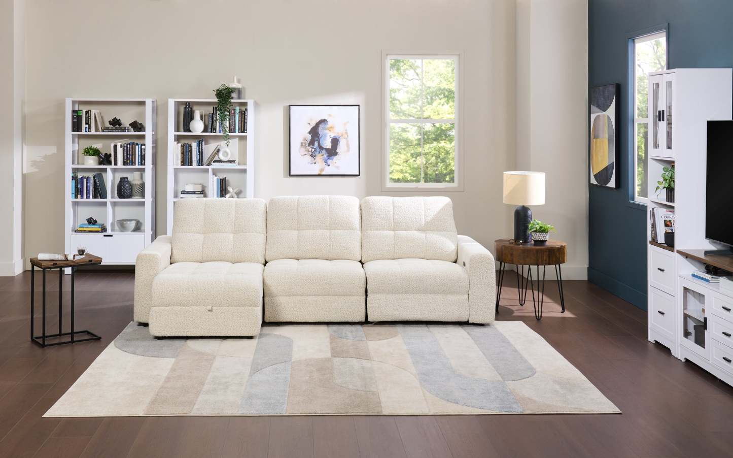 Tapis Farrah bleu gris – 7'10 x 10'6 | Tapis Farrah gris et bleu - 7 pi 10 po x 10 pi 6 po