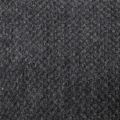 Causeuse Febe de 75 po fabriquée au Canada en tissu de chenille avec accoudoirs évasés et coussins décoratifs - gris anthracite