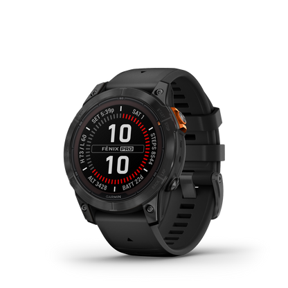 Garmin Fenix® 7 Pro Montre Gps Intelligente - Suivi De La Santé Avec Chargement Solaire, 42 Mm - Gris Ardoise