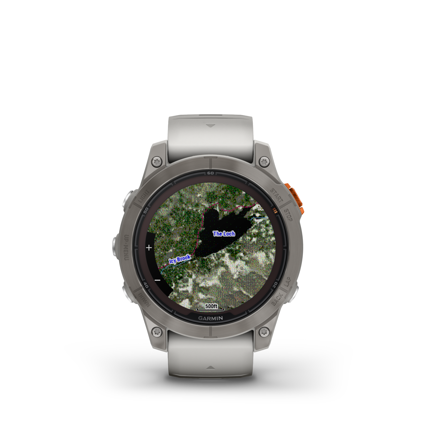 Garmin Fenix® 7 Pro Montre Gps Intelligente - Suivi De La Santé Avec Chargement Solaire, 47 Mm - Titane/orange