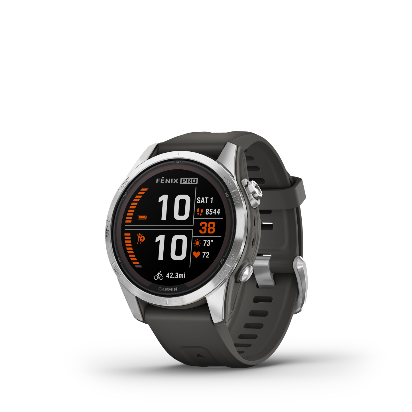 Garmin Fenix® 7s Pro Montre Gps Intelligente - Suivi De La Santé Avec Chargement Solaire, 42 Mm - Argent