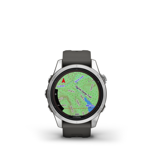 Garmin Fenix® 7s Pro Montre Gps Intelligente - Suivi De La Santé Avec Chargement Solaire, 42 Mm - Argent