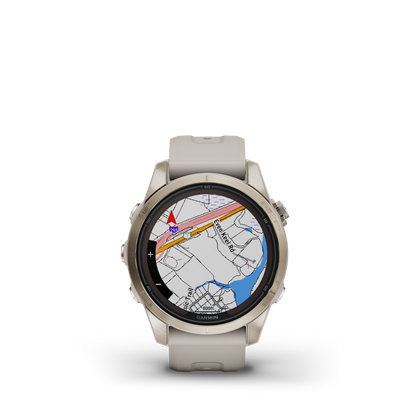 Garmin Fenix® 7s Pro Montre Gps Intelligente - Suivi De La Santé Avec Chargement Solaire, 42 Mm - Or