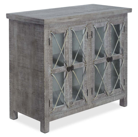 Makati 38 Accent Cabinet - Crème|Armoire décorative Makati de 38 po - crème