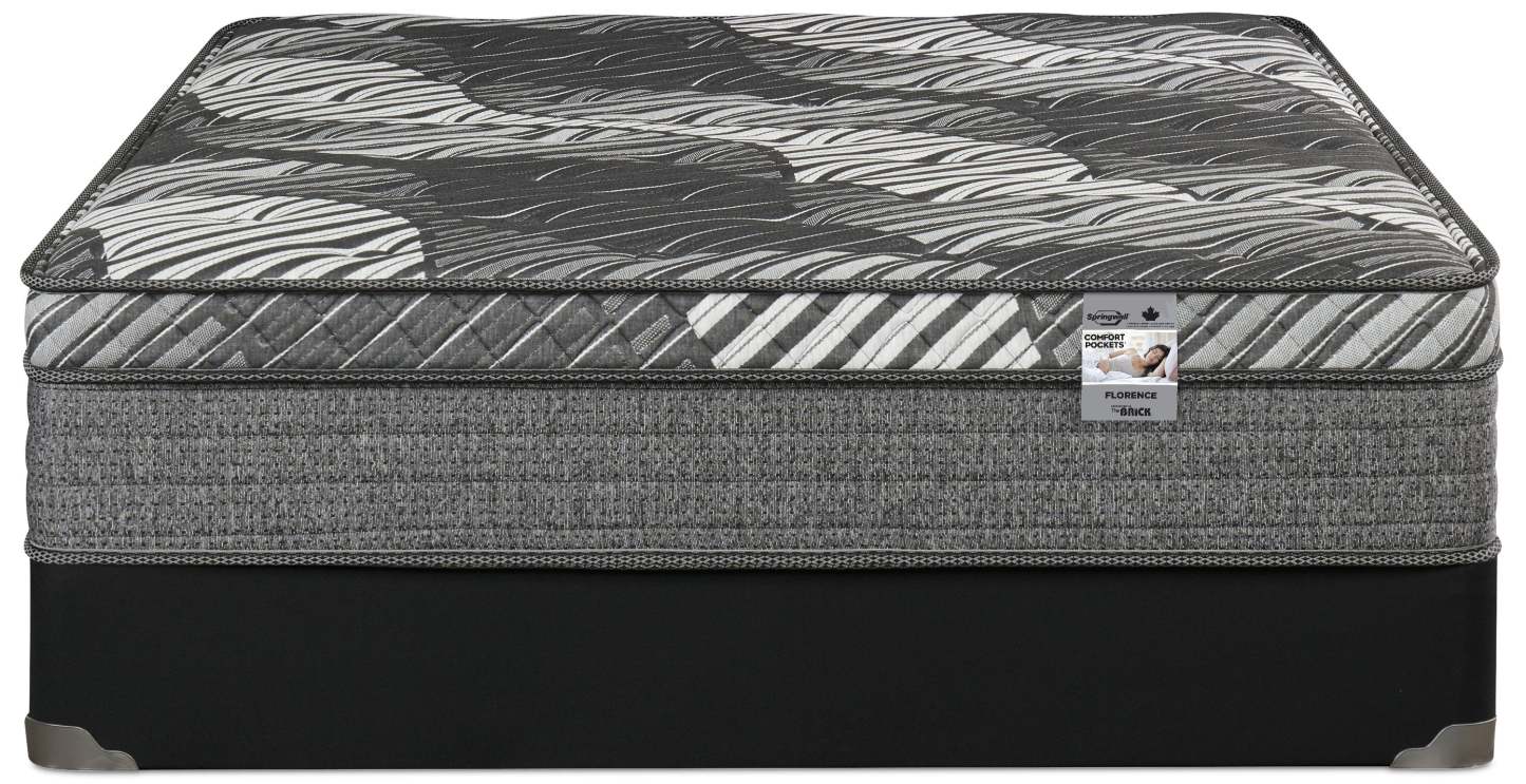 Springwall Florence Eurotop Medium Queen Mattress Set|Ensemble matelas semi-ferme à Euro-plateau Florence de Springwall pour grand lit
