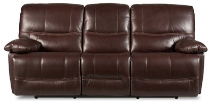 Franco 89 Genuine Leather Zero Gravity Power Reclining Sofa with USB Ports - Brown | Sofa à inclinaison électrique Franco de 89 po en cuir véritable avec position zéro gravité et ports USB - brun