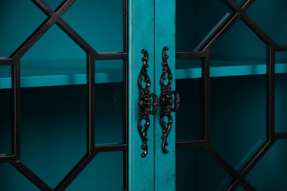 Rigolet 60 4-Door Accent Cabinet - Blue|Armoire décorative Rigolet de 60 po avec 4 portes - bleue