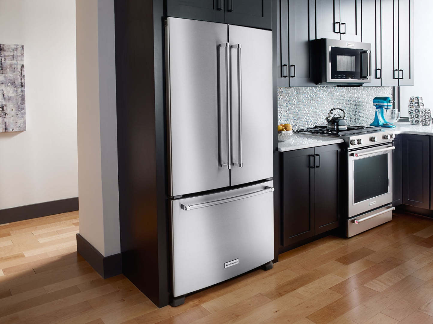 Réfrigérateur KitchenAid de 36 po et 22 pi³ à portes françaises - acier inoxydable - KRFC302ESS | KitchenAid 36 22 Cu. Fort. Réfrigérateur à portes françaises - Acier inoxydable - KRFC302ESS