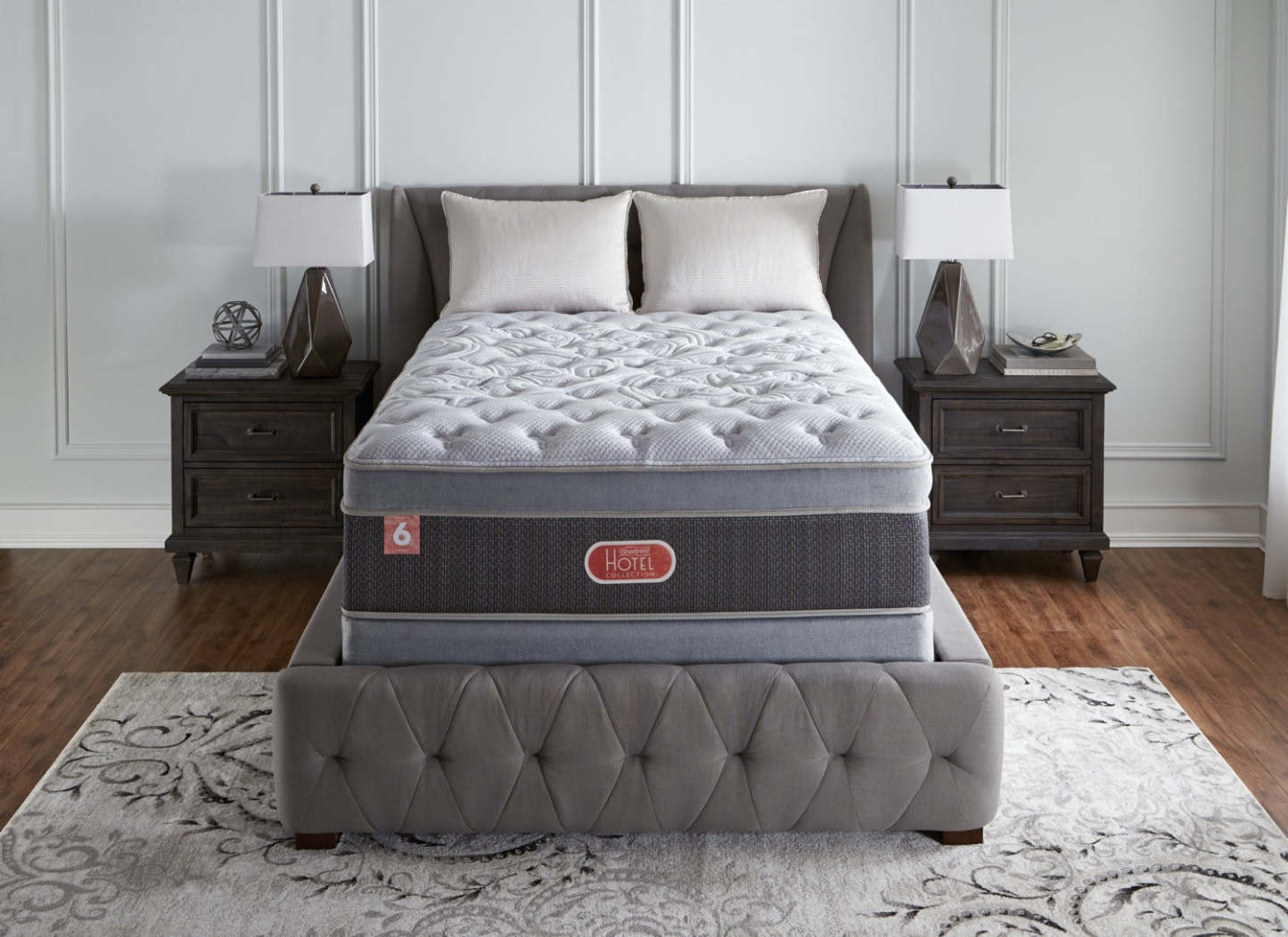 Beautyrest® Hotel Diamond 6 Plush Ultra Euro-Top Full Mattress Set|Ensemble moelleux à Euro-plateau épais Hotel Diamond 6 de Beautyrest pour lit double