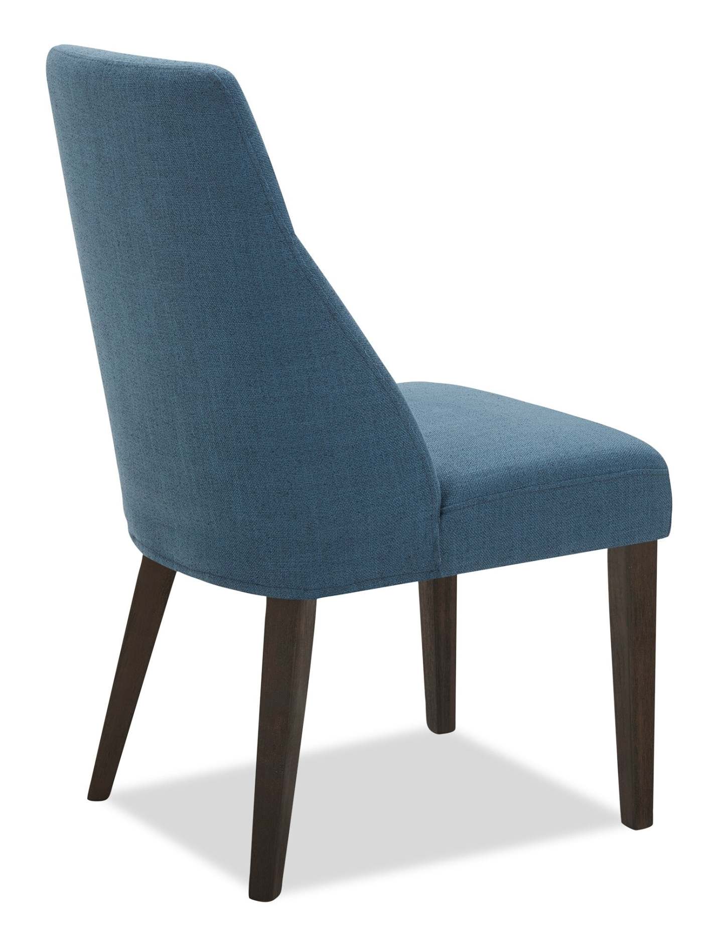 Chaise de salle à manger Gabi avec tissu d'apparence lin - Bleu | Chaise de salle à manger Gabi en tissu d'apparence lin - bleue