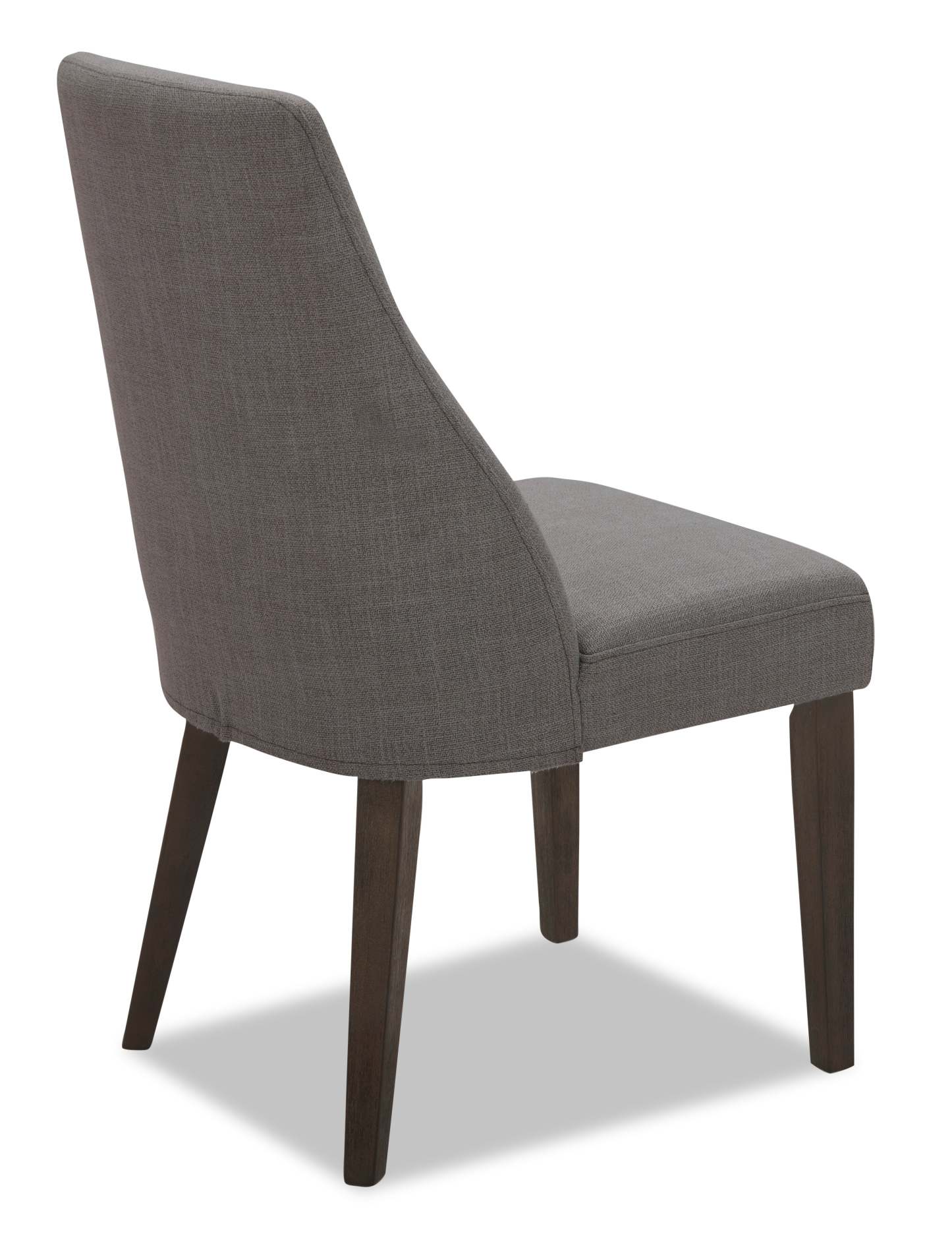 Chaise de salle à manger Gabi avec tissu d'apparence lin - Charbon | Chaise de salle à manger Gabi en tissu d'apparence lin - anthracite