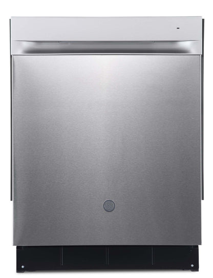 GE 24 52 dBA Built-In Top-Control Dishwasher with Steam Pre-Wash - Stainless - GBP534SSPSS | Lave-vaisselle encastré GE à 52 dBA de 24 po avec commandes sur le dessus et prélavage à la vapeur -…