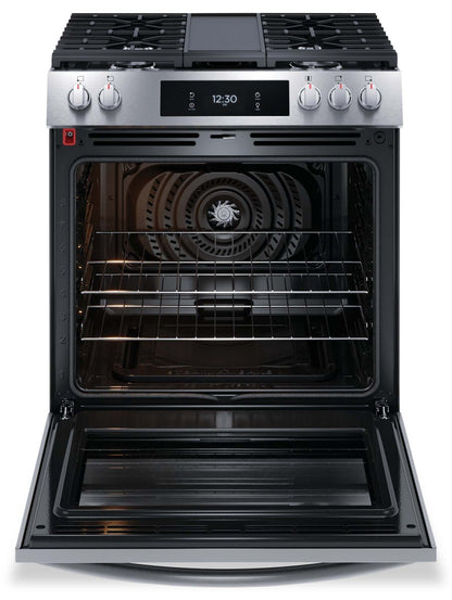 Cuisinière à gaz Frigidaire Gallery de 6 pi³ avec convection totale et friture à air - acier inoxydable résistant aux taches…