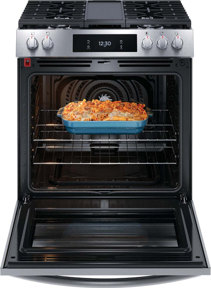 Cuisinière à gaz Frigidaire Gallery de 6 pi³ avec convection totale et friture à air - acier inoxydable résistant aux taches…