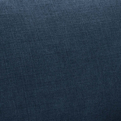 Cindy Crawford Home Canapé sectionnel Gena 2 pièces de droite en tissu d'apparence lin avec pieds en bois - Bleu nuit | Canapé sectionnel droit Gena de Cindy Crawford Home 2 pièces en tissu d'apparence lin avec pieds en bois - bleu minuit