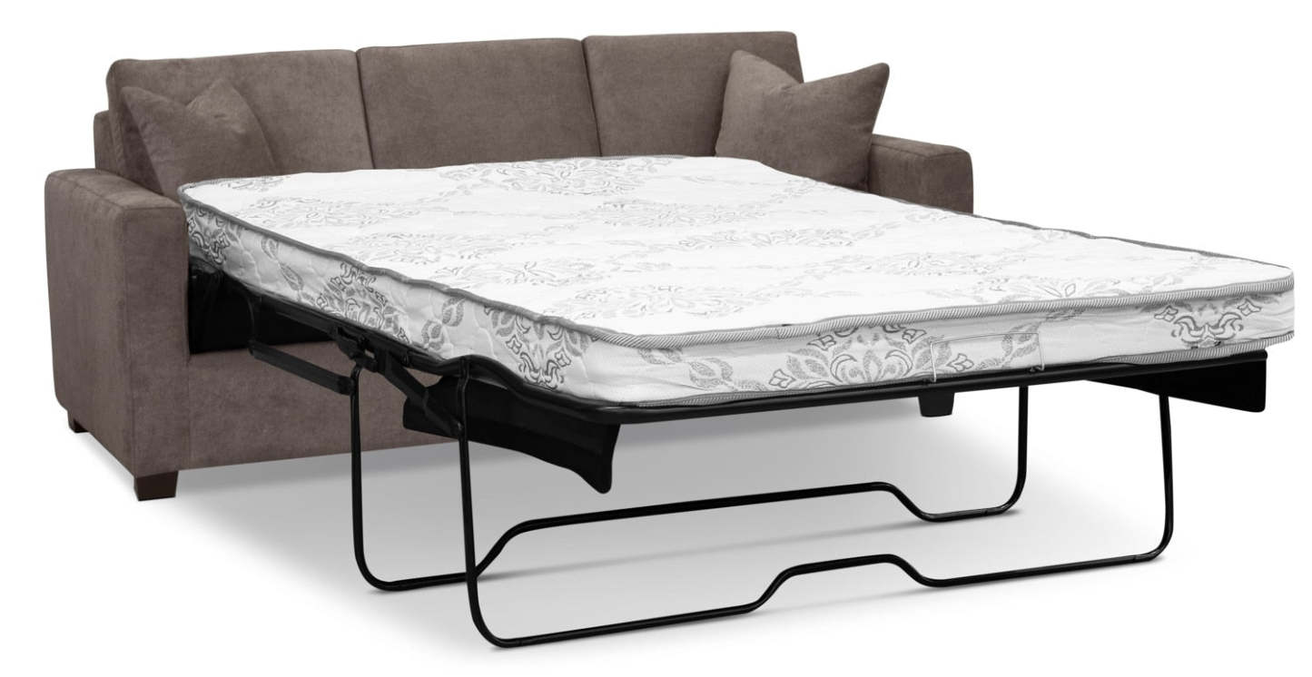 Becca Chenille Full-Size Sofa Bed – Charcoal|Sofa-lit double Becca en chenille – anthracite