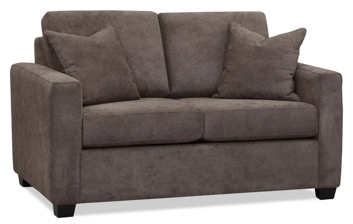 Causeuse Becca en chenille - anthracite