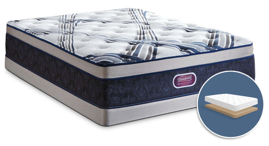Beautyrest Queen's Choice Buckingham Plush Euro-Top Low-Profile Full Mattress Set|Ensemble moelleux Euro-plateau à profil bas Queen's Choice Buckingham de Beautyrest pour lit double