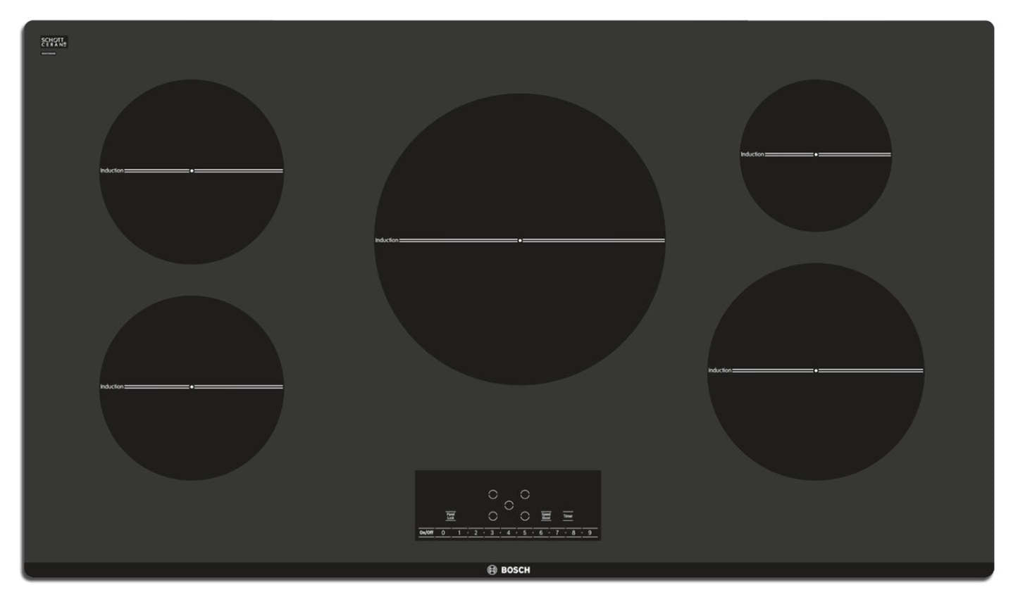Bosch 500 Series 36 Induction Cooktop – NIT5666UC|Surface de cuisson à induction Bosch de la série 500 de 36 po – NIT5666UC