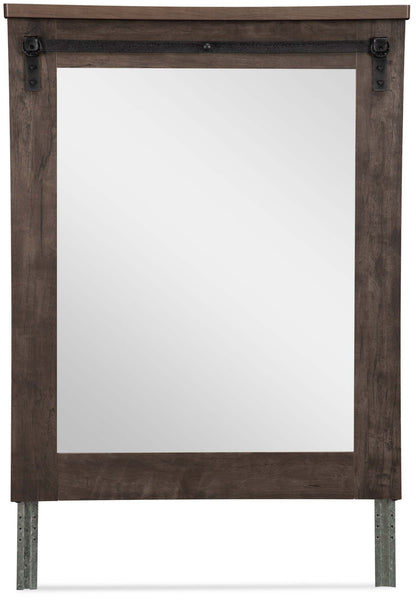 Miroir de commode de chambre Grayson, fabriqué au Canada, rustique – Gris foncé | Miroir de commode de chambre à coucher rustique Grayson, fabriqué au Canada - gris foncé