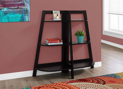 Aline 51 Bibliothèque 3 Etagères Ouvertes - Cappuccino|Bibliothèque en coin Aline de 51 po avec 3 tablettes ouvertes - cappuccino