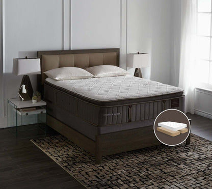 Stearns &amp; Foster Princedale Medium Pillow-Top Split Queen Mattress Set|Ensemble matelas semi-ferme plateau-coussin divisé Princedale de Stearns &amp; Foster pour grand lit