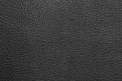 Causeuse Andi de 62 po en tissu d’apparence cuir avec capitonnage - noire