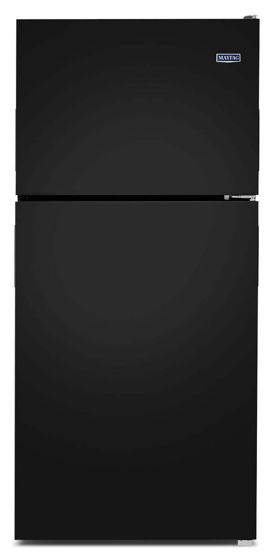 Réfrigérateur Maytag de 30 po et de 18 pi³ à congélateur supérieur - noir glacier - MRT118FFFE | Maytag 30 18 Cu. Ft. Top-Mount Refrigerator - Black Ice - MRT118FFFE