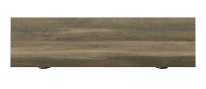 Haven 64 Meuble pour téléviseur rustique avec foyer électrique, rangement et système de gestion des câbles pour téléviseurs jusqu'à 70 po - brun