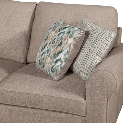 Scott Living Haven 2-Piece Right-Facing Chenille Fabric Sectional - Taupe | Canapé sectionnel de droite Haven de Scott Living 2 pièces en tissu de chenille - taupe