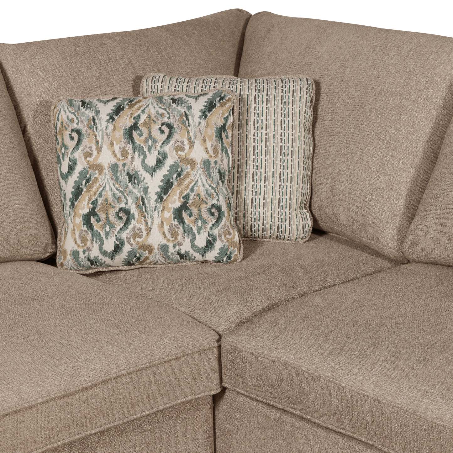 Sofa-lit sectionnel de droite Haven de Scott Living 2 pièces en tissu de chenille - taupe