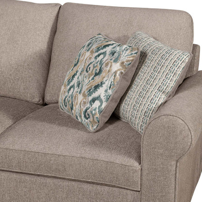 Sofa-lit sectionnel de droite Haven de Scott Living 2 pièces en tissu de chenille - taupe