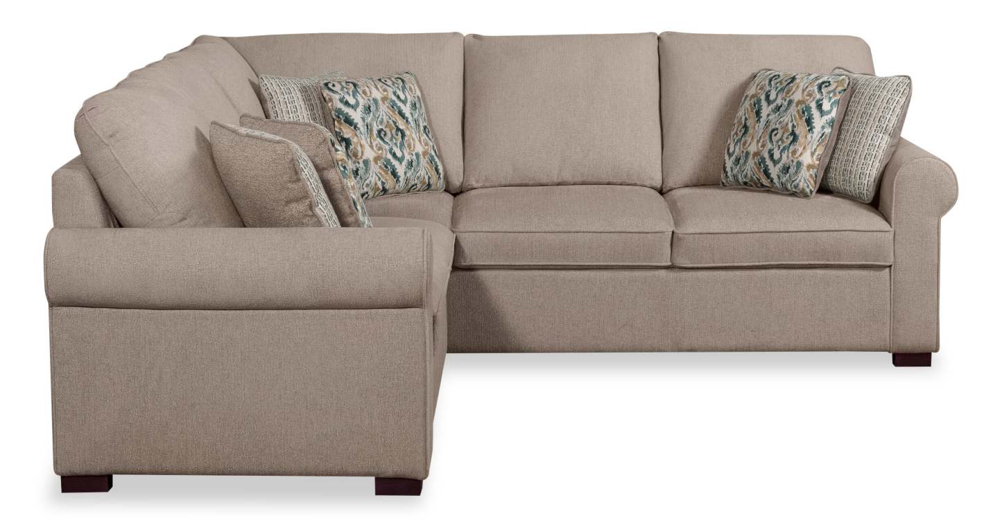 Scott Living Haven 2-Piece Right-Facing Chenille Fabric Sectional - Taupe | Canapé sectionnel de droite Haven de Scott Living 2 pièces en tissu de chenille - taupe