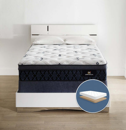 Serta Perfect Sleeper® Watson Firm Euro-Top Low-Profile Mattress Set|Ensemble matelas ferme à Euro-plateau à profil bas Watson Perfect Sleeper de Serta pour grand lit