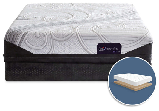 Serta iComfort® EFX3D Ermano Low-Profile Mattress Set|Ensemble matelas à profil bas Ermano iComfort EFX3D de Serta pour grand lit