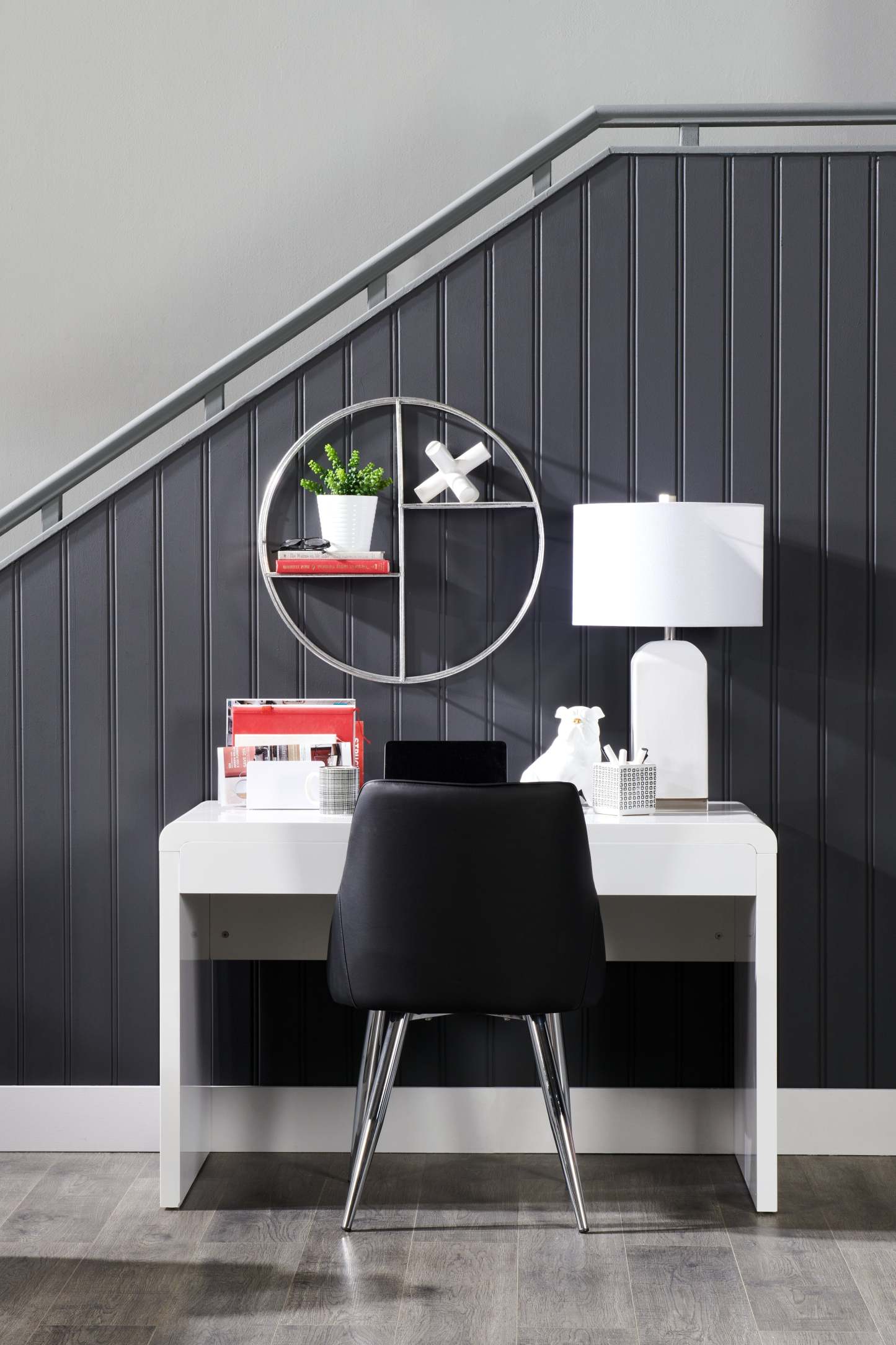 Bureau Hobson 47.25 - Blanc brillant|Bureau Hobson de 47,25 po - blanc lustré