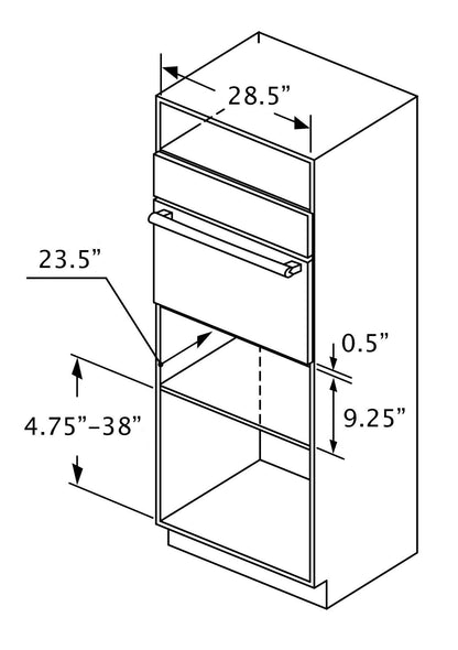 Bosch 500 Series 2.2 Cu. Ft. Warming Drawer – HWD5051UC|Tiroir-réchaud Bosch de série 500 de 2,2 pi3 - HWD5051UC|HWD5051UC