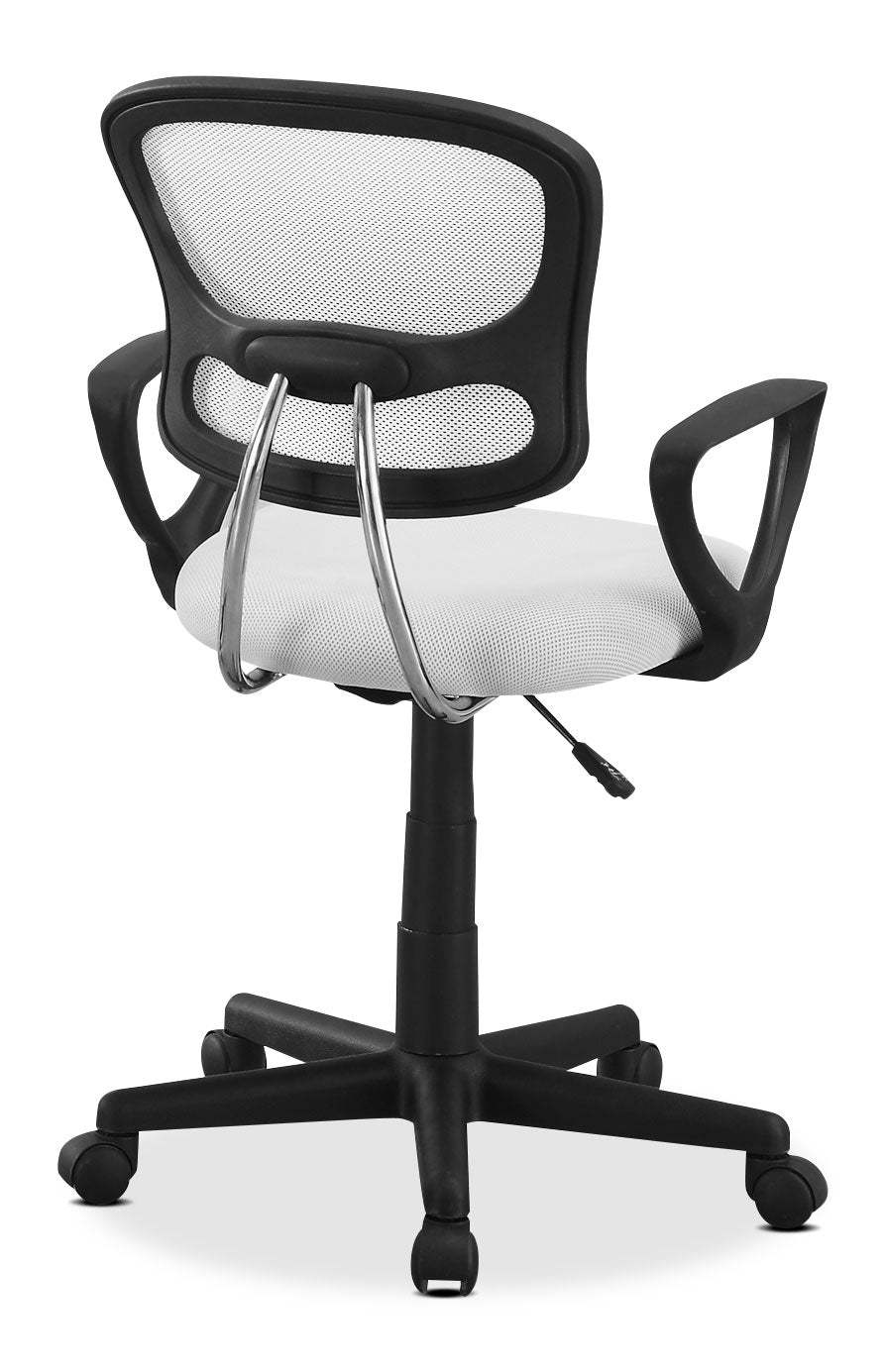 Mika 21 Office Chair – Blanc &amp; Noir|Chaise de bureau Mika de 21 po - blanche et noire