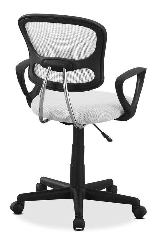 Mika 21 Office Chair – Blanc &amp; Noir|Chaise de bureau Mika de 21 po - blanche et noire