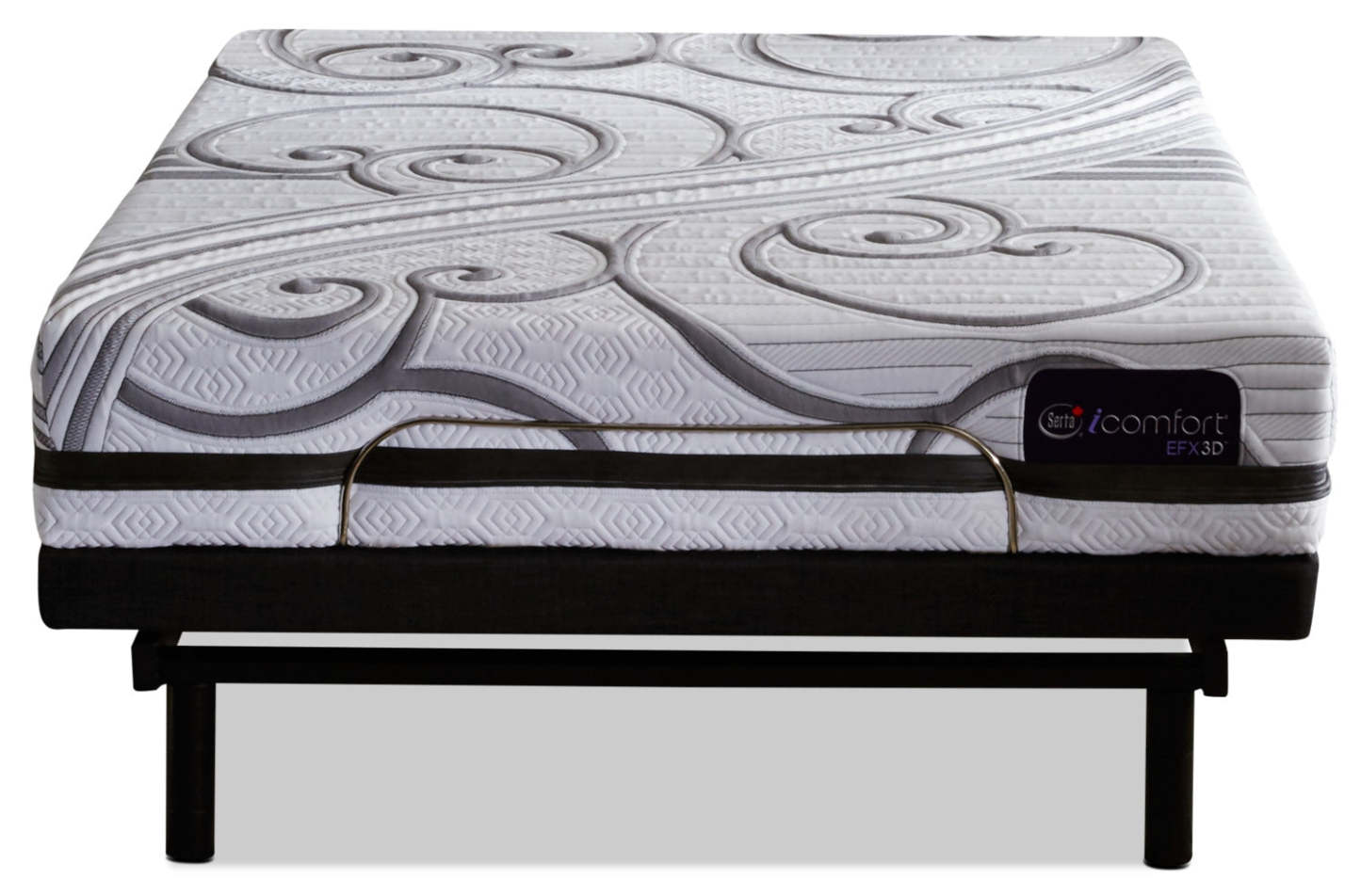 Matelas Gravati iComfort EFX3D Serta pour lit simple très long avec base ajustable Motion Perfect 3