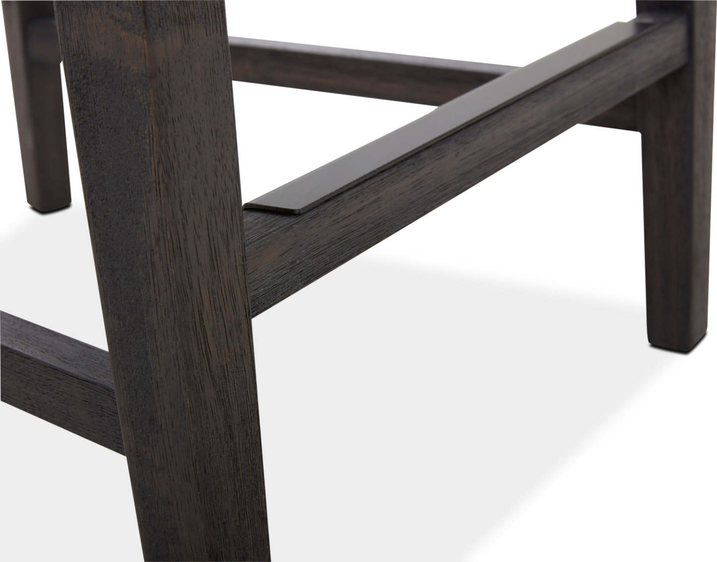 Tabouret à hauteur de comptoir Quinn avec tissu en cuir végétalien - Gris | Tabouret Quinn de hauteur comptoir en tissu de cuir végétalien - gris