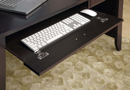 Shoal Creek 47.17 Writing Office Desk with Keyboard Tray &amp; Drawer - Jamocha Wood|Bureau de travail Shoal Creek de 47,17 po avec plateau pour clavier et tiroir - bois jamocha