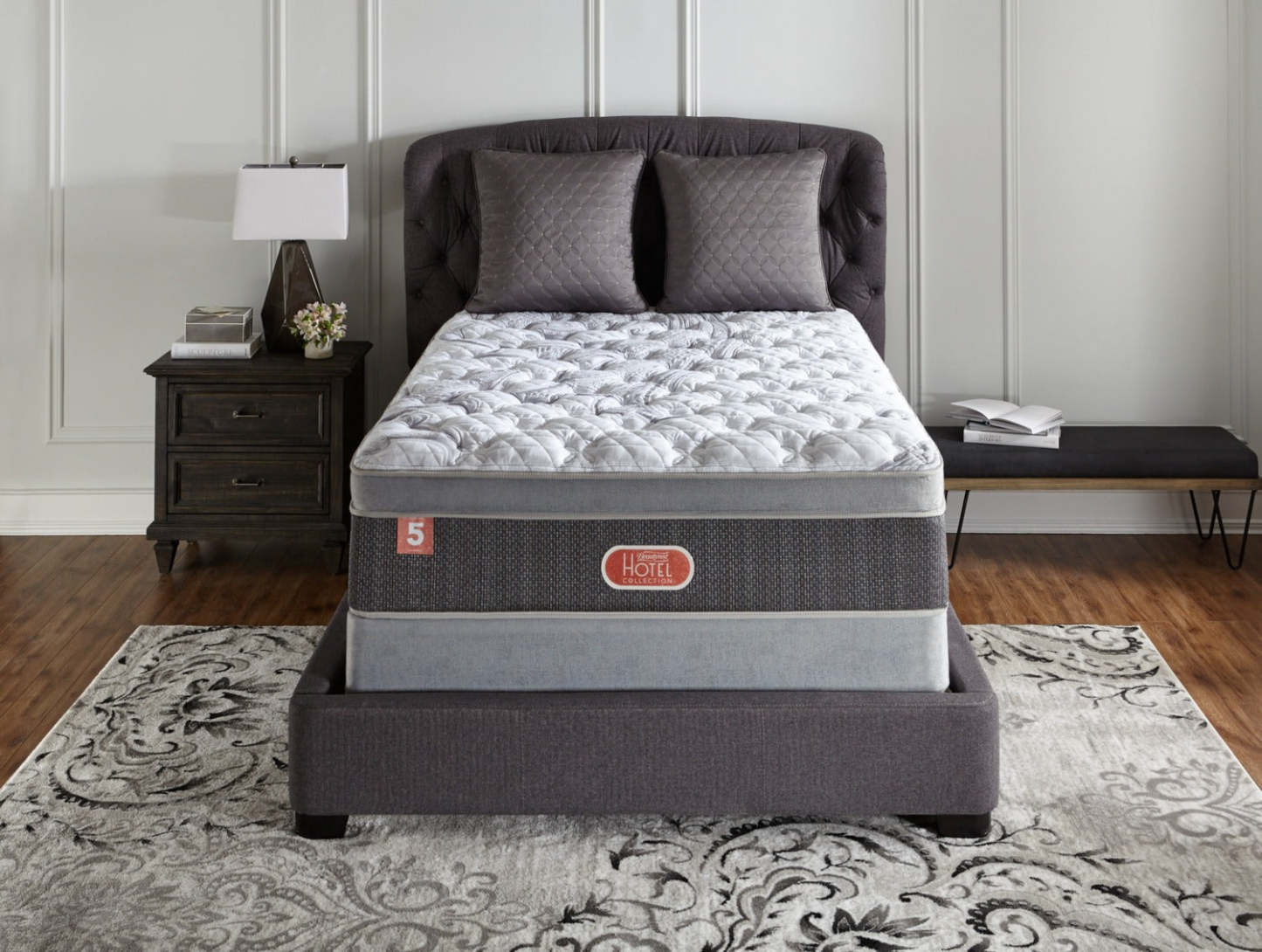 Beautyrest® Hotel Diamond 5 Plush Euro-Top Twin Mattress Set|Ensemble matelas moelleux à Euro-plateau Hotel Diamond 5 de Beautyrest pour lit simple