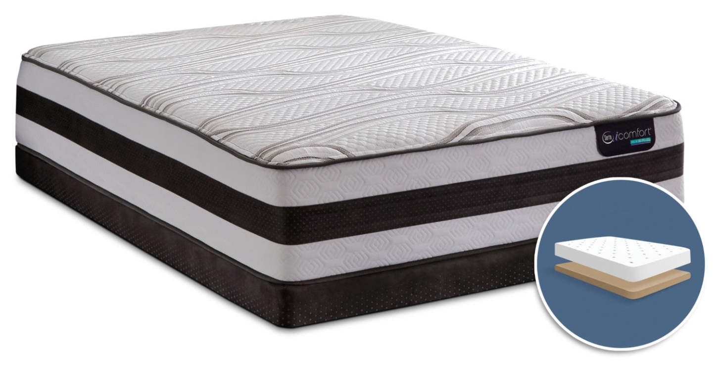 Serta iComfort® Hybrid Valentine Firm Low-Profile Full Mattress Set|Ensemble matelas ferme à profil bas Valentine Hybride iComfort de Serta pour lit double