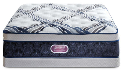Ensemble matelas moelleux Beautyrest Queen's Choice Buckingham Plush Euro-Top Low-Profile Split Queen | Ensemble matelas moelleux Euro-plateau divisé profil bas Queen's Choice Buckingham Beautyrest pour grand lit